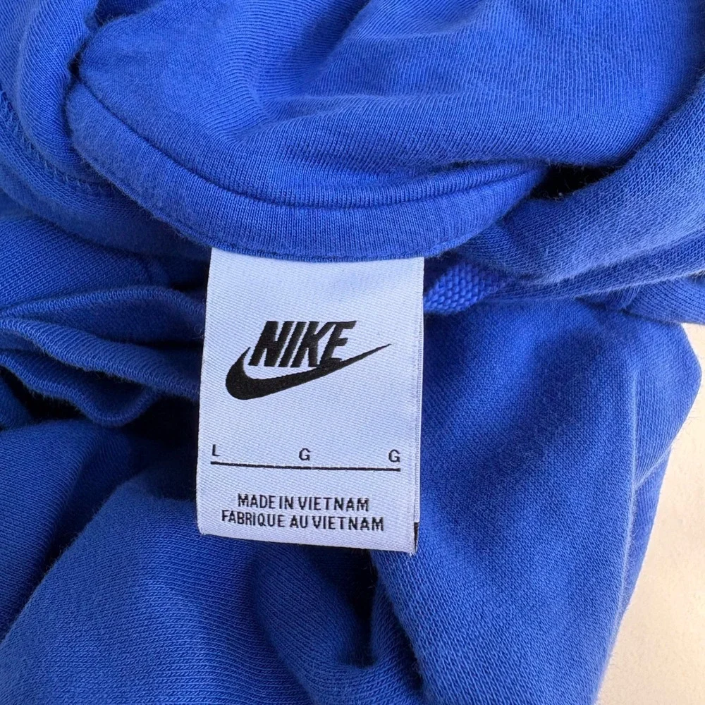 Nike Sportswear Club Fleece Pullover Hoodie Royal Blue DQ5793-480 Mens Large